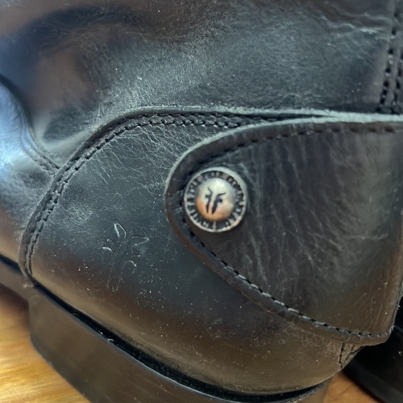 Frye Black Melissa Zip Back button boots - Picture 7 of 9